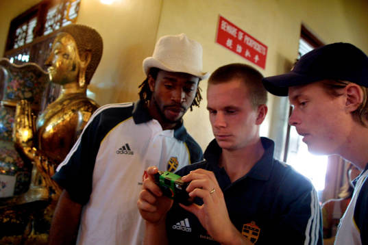 Eddie Gustafsson, Tobias Linderoth och Fredrik Berglund