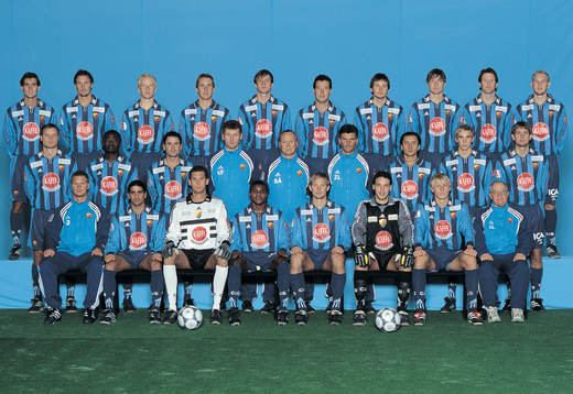 Lagbild Djurgården (Djurgårdens IF) Bakre raden fr v :