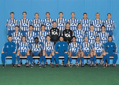  Bakre raden fr v : Fredrik Karlsson, Jon Inge Höiland, Gustaf Andersson, Mikael Antonsson, Sebastian Henriksson, Mikael Sandklef, Jimmy,Svensson, Mikael Nilsson, Mattias Lundström Mellersta raden fr v : Tomas Rosenkvist, Pontus Kåmark, Thomas Heed, Rickard Claesson, Bengt Andersson, Daniel Ljungholm, Daniel Westlin, Martin Ericsson Främre raden fr v : Jonas Olsson, Jonas Lundén, Kabba Samura, Magnus Erlingmark, Stefan Lundin (tränare), Josef El Dana, Håkan Mild, Steinar Pedersen, Ove Tobiasson (mv-tränare)
