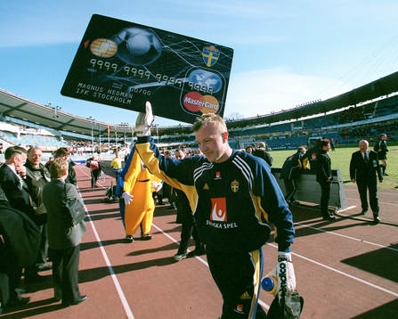 Fotboll, Magnus Hedman, Sverige, kreditkokrt