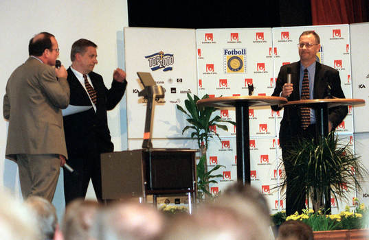  Upptaktsträff i Visby. Fr vänster: Fredrik Belfrage, Tommy Söderberg och Lars Lagerbäck.