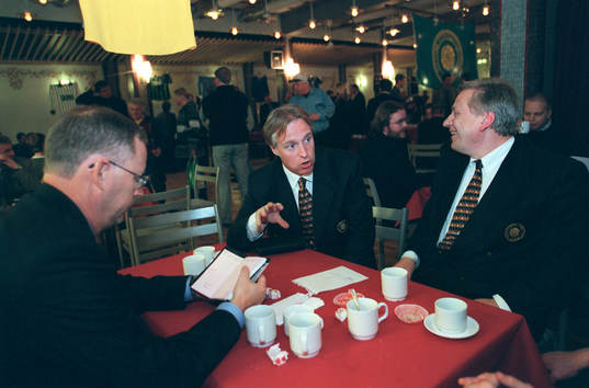  Upptaktsträff i Visby. Lars Lagerbäck, Mats Olsson och Tommy Söderberg.