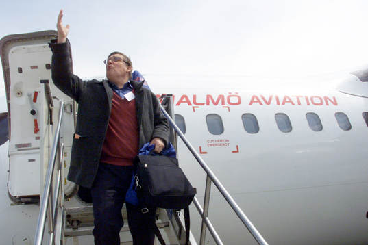Birmingham-Milano. Thomas Nordahl prisar vädret vid