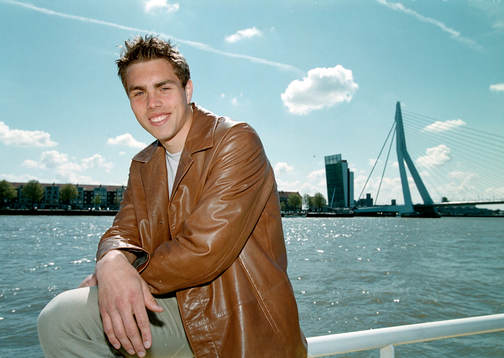 Fotboll, Johan Elmander, Feyenoord, vid bro i Rotterdam