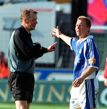 Domare Karl-Erik Nilsson och Robert Andersson, Halmstad