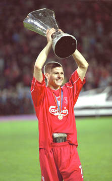 Fotboll, UEFA Cupfinal, Steven Gerrard, Liverpool