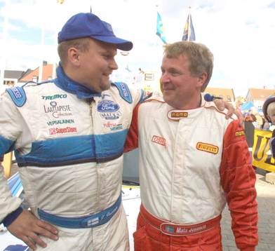 Växjö. Rally. Mats Jonsson som blev tvåa i Sydsvenska