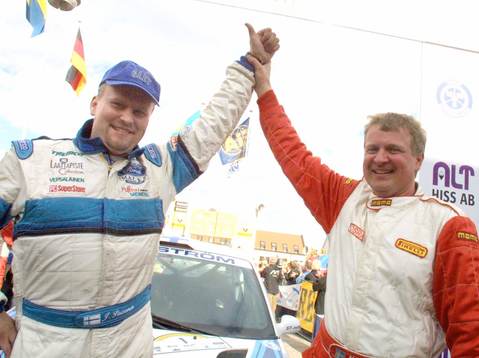 Växjö. Rally.  Mats Jonsson som blev tvåa i Sydsvenska
