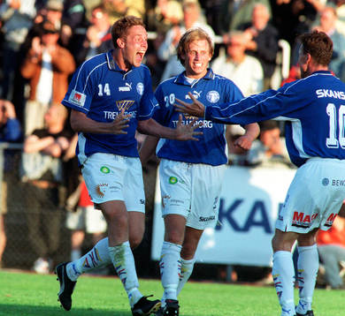  Fotboll, allsvenskan, Mika Kottila, Trelleborg, jubel