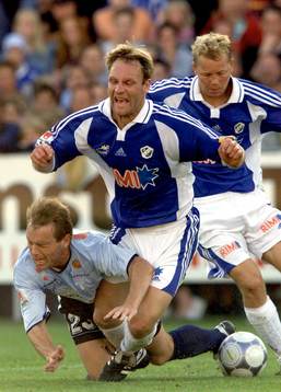 Torbjörn Arvidsson, Halmstad och Brian Steen Nielsen,