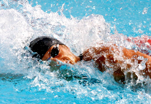 Sim-SM, 100 m frisim, final, Lars Frölander