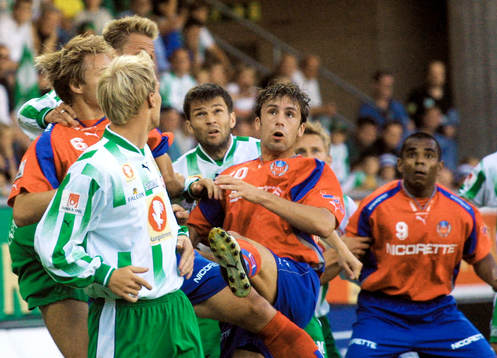 Björn Johansen, Rade Prica, Alvaro Santos, Helsingborg