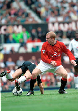 Fotboll, engelsk, Paul Scholes, Manchester united.