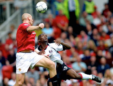 Fotboll, Manchester United - Fulham, Louis Saha, Fulham,