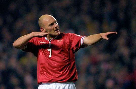 Fotboll, VM-kval, Thomas Gravesen, Danmark, jubel