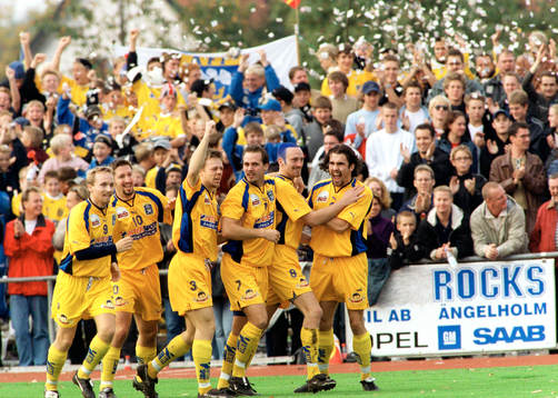 1-0 målskytten Christian Jensen, Ängelholm tvåa från