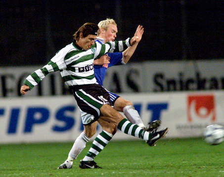 fotboll, Uefa-Cupen, Halmstad - Sporting Portugal (Sporting