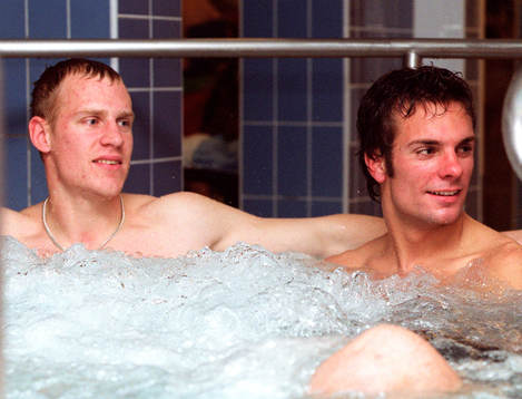 Mjällby laddar för allsvenskt kval med varmvatten bad, i