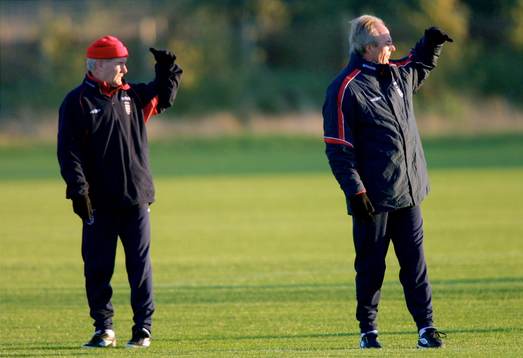 Englands träning, Tord Grip och Sven-Göran Eriksson