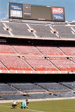 Städning av Nou Camp Barcelona