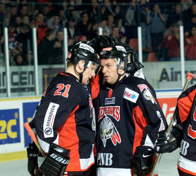 Jesper Mattsson, Malmö och Mikael Wahlberg, Malmö. Jubel,