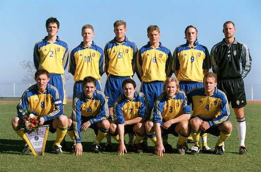 Bakre raden fr v; Per Nilsson, Magnus Andersson, Mikael