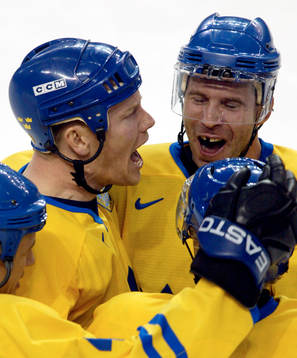 Mats Sundin och Ulf Dahlén, Sverige Jubel