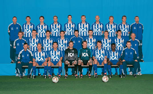 Bakre raden fr v; Stefan Lindqvist, lagledare, Jimmy