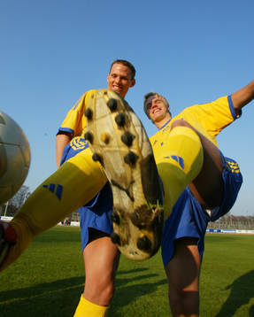 Fotboll U21, Sverige, Jon Jönsson och Andreas Dahl,
