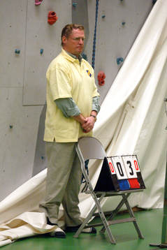 Badminton, SM för döva. Domare