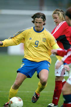 Fotboll. Dam. Malin Andersson, Sverige, dam