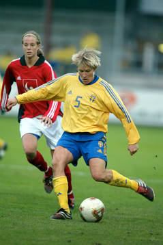 Fotboll. Dam. Kristin Bengtsson, Sverige