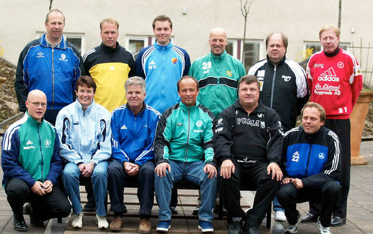 Bakre raden fr.v: Birger Grahn, Alvik, Per Widén,