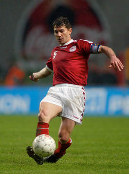 Fotboll, landskamp, Jan Heintze, Danmark 