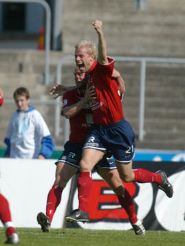 Johan Anegrund, Örgryte, avgjorde matchen med matchens