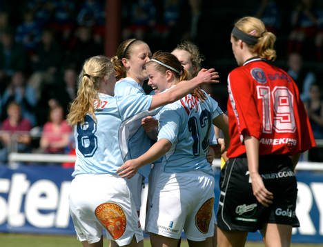  Mia Westerblad, Malmö, jublar (jubel).