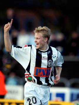 Fotboll, Allsvenskan, Matthias Eklund, Landskrona, Landskrona jubel