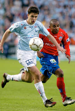 Gudmundur Mete, Malmö och Alvaro Santos, Helsingborg