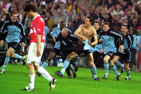 Zlatan Ibrahimovic, Ajax avgjorde i Sudden Death. Jubel