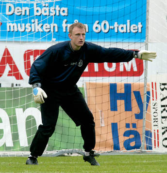 Fotboll, Allsvenskan, Mats Svensson, målvakt, Landskrona