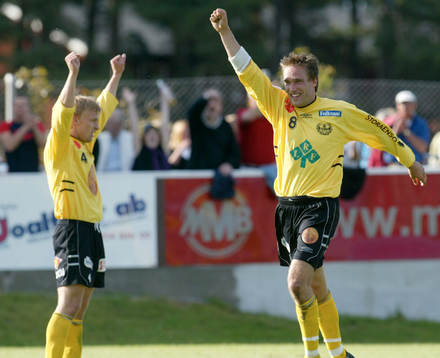 Mattias Rosén, Mjällby, jublar (jubel)