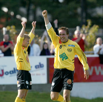 Mattias Rosén, Mjällby, jublar, jubel