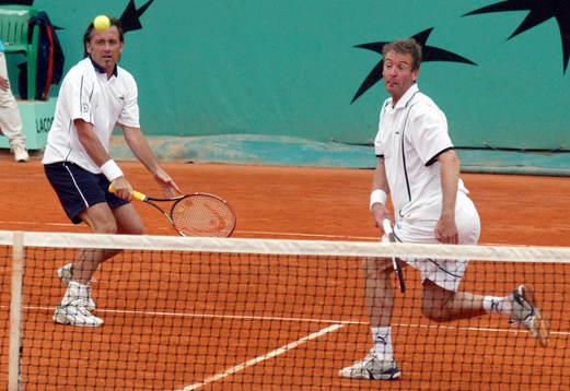 Mikael Pernfors i par med Anders Järryd