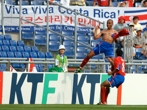  Mauricio Wright, Costa Rica jubel  
