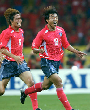  Sun Hong Hwang, Sydkorea (Korea) jubel 