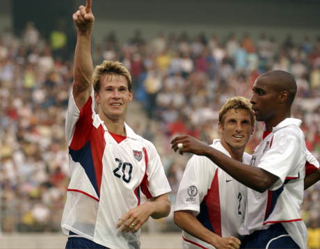  Brian McBride, USA (Amerika)jublar, jubel.  