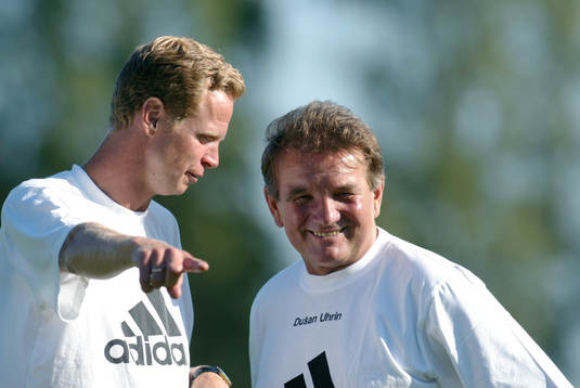  Pär Millqvist, assisterande tränare och Dusan Uhrin, tränare, AIK.