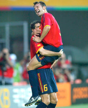  Fernando Morientes, jubel.