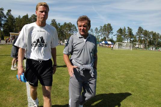 Pär Millqvist, assisterande tränare och Dusan Uhrin,