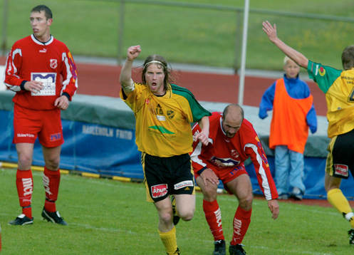 Fredrik "Hana" Andersson, Hässleholm, jublar, jubel